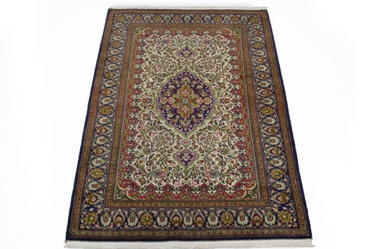 Classic Floral 5X7 Ghom Persian Rug