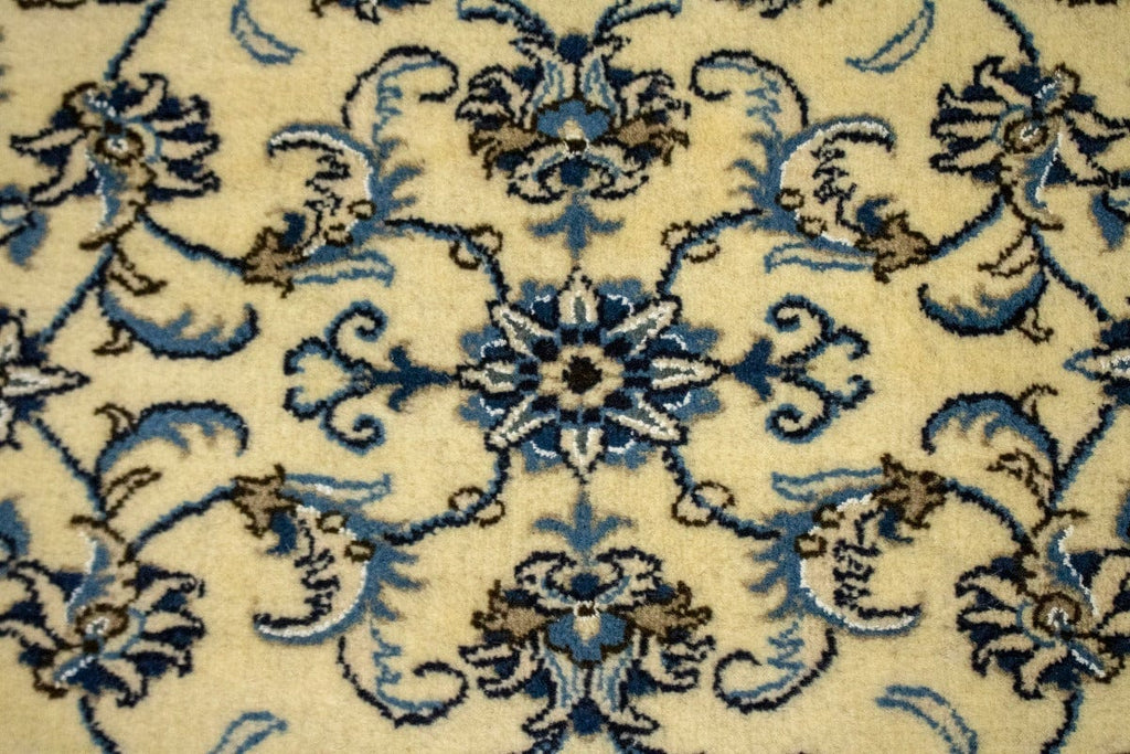 Vanilla Cream Classic 2'5X10 Nain Kashmar Persian Runner Rug