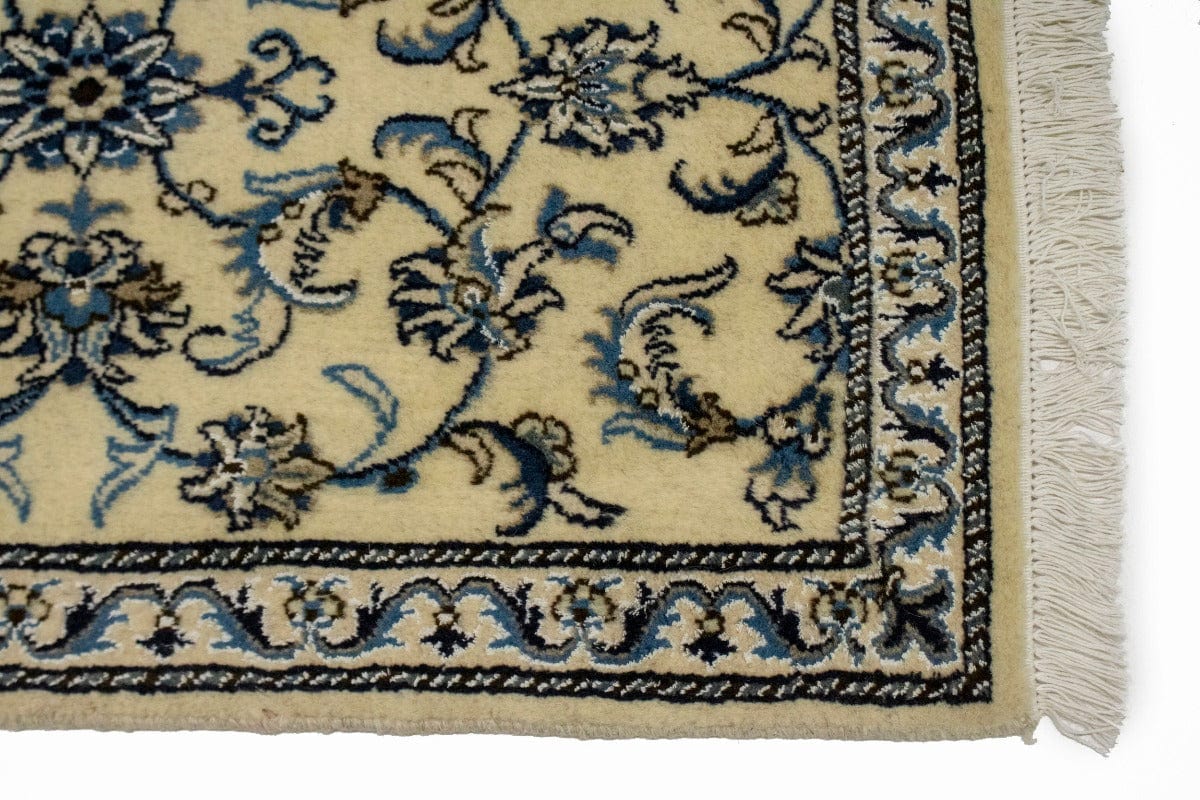 Vanilla Cream Classic 2'5X10 Nain Kashmar Persian Runner Rug