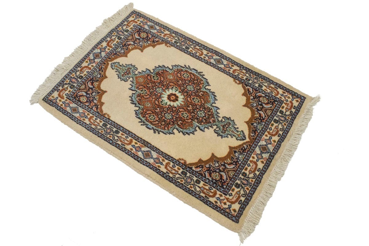 Vintage Cream 2X3 Mood Tabriz Persian Rug