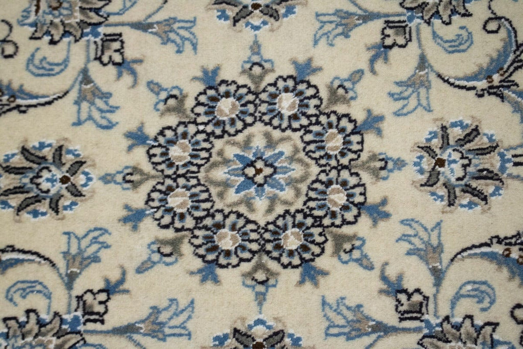 Cream Classic 5X5 Nain Kashmar Persian Rug