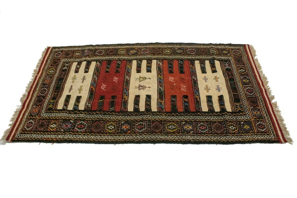 Tribal Khaki 3X6 Sumak Persian Rug