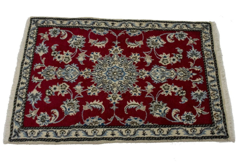 Red Floral Classic 3X4 Nain Persian Rug