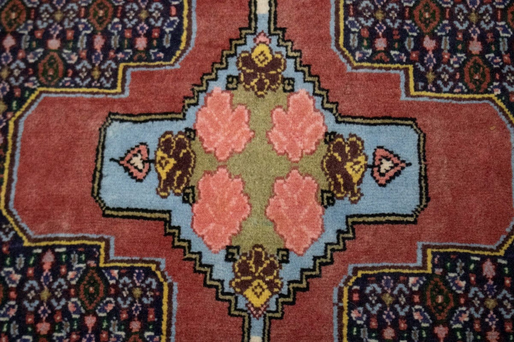 Vintage Floral 3X13 Bidjar Persian Runner Rug