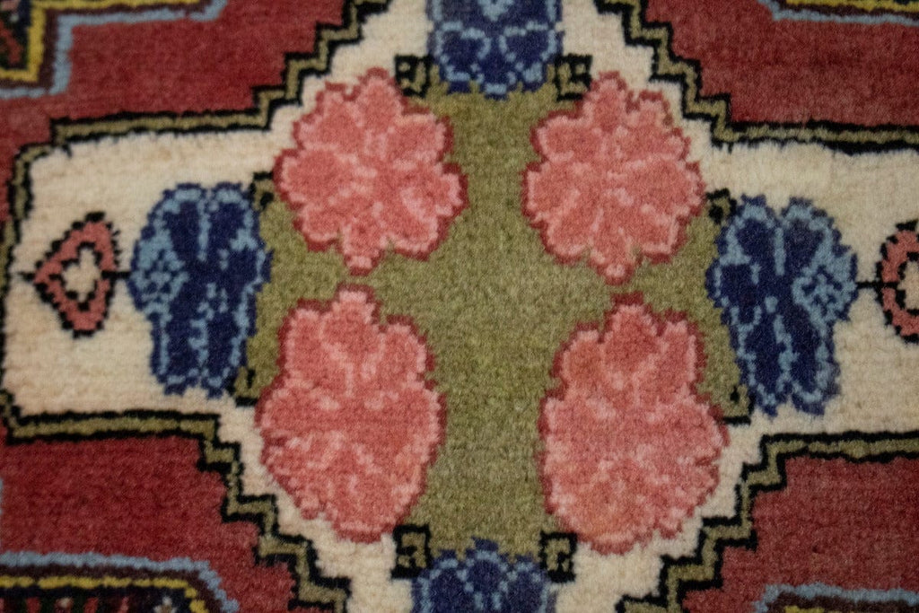 Vintage Floral 3X13 Bidjar Persian Runner Rug