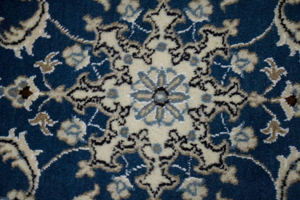 Blue Traditional 2X3 Nain Kashmar Persian Rug