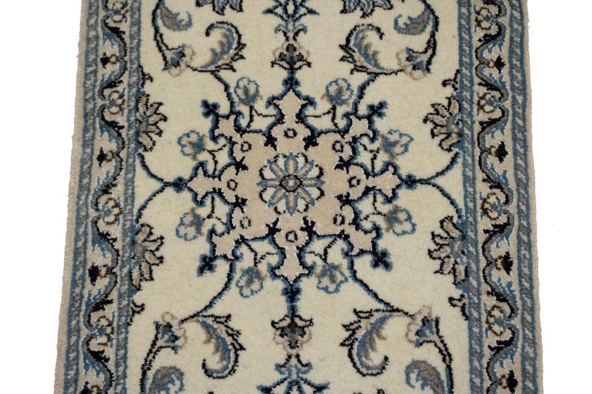 Cream Traditional 2X3 Nain Kashmar Persian Rug