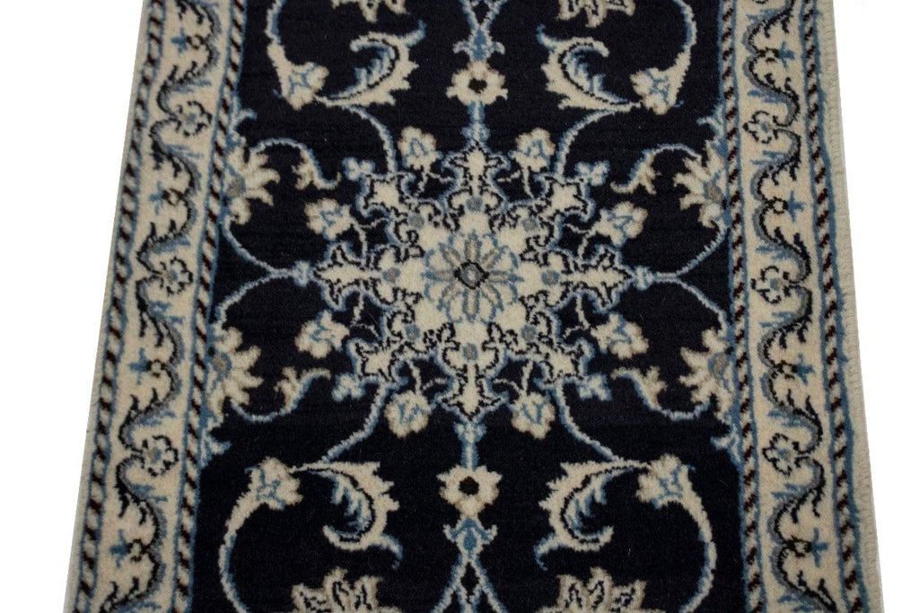 Navy Traditional 2X3 Nain Kashmar Persian Rug