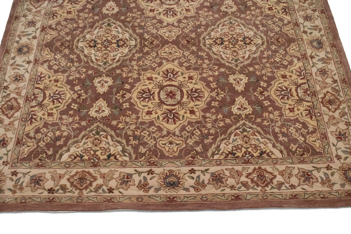 Brown 10X14 Hand-Tufted Rug
