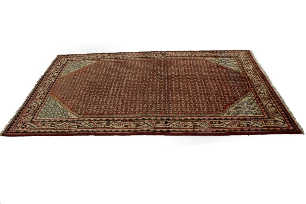 Vintage Red Allover Tribal 4X7 Botemir Persian Rug