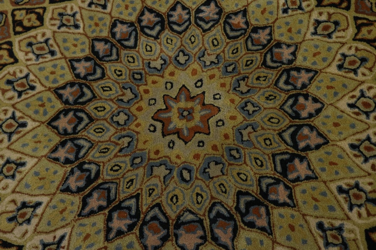 Beige Geometric 8X10 Gumbad Oriental rug