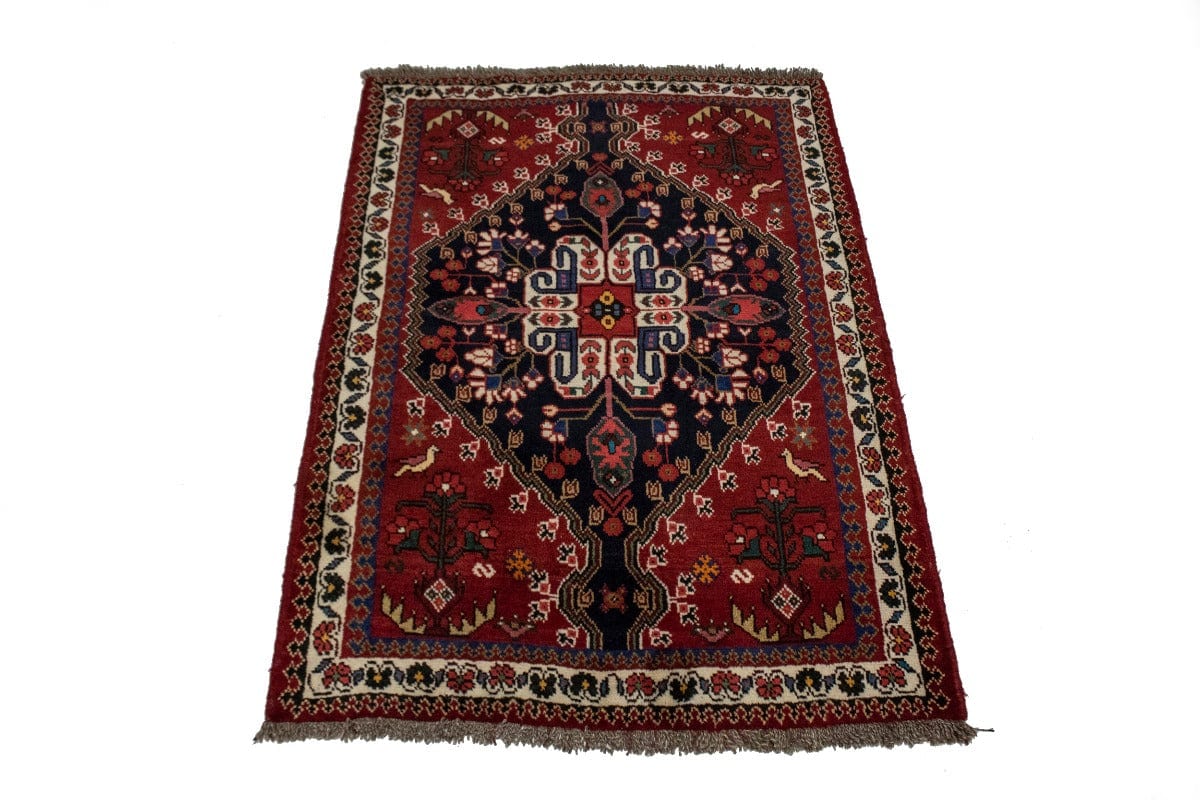 Red Tribal 3'5X5' Shiraz Persian Rug