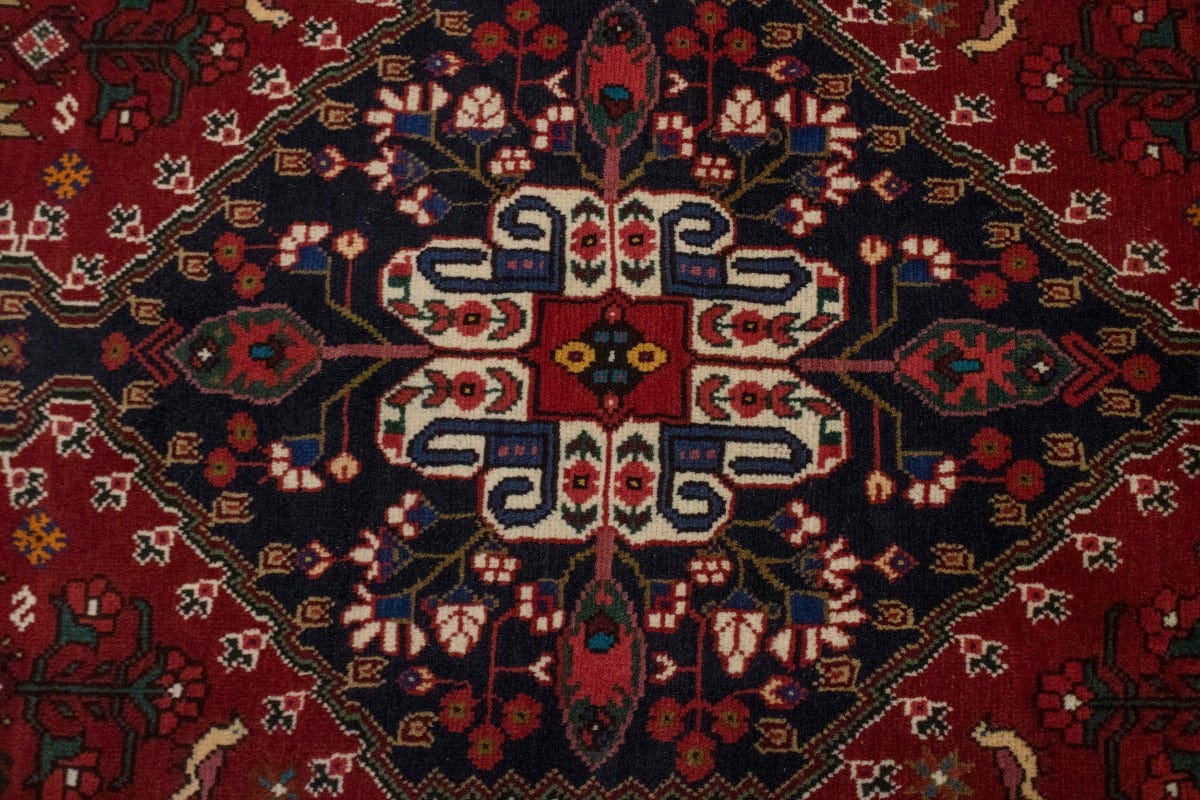 Red Tribal 3'5X5' Shiraz Persian Rug