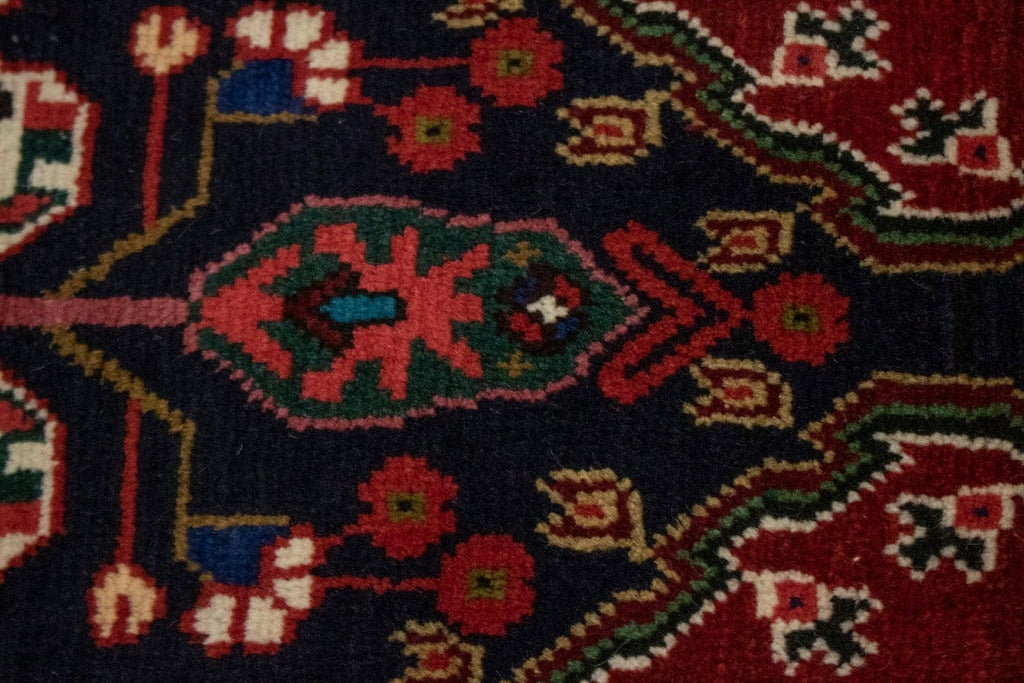 Red Tribal 3'5X5' Shiraz Persian Rug