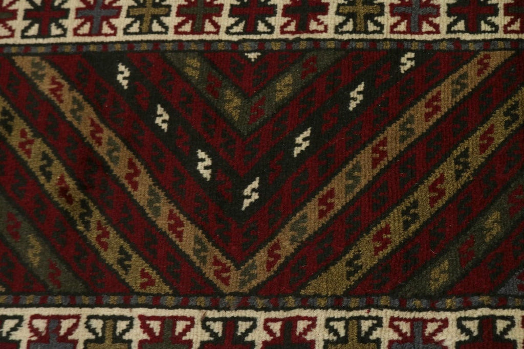 Tribal Geometric 3X10 Ghoochan Persian Runner Rug