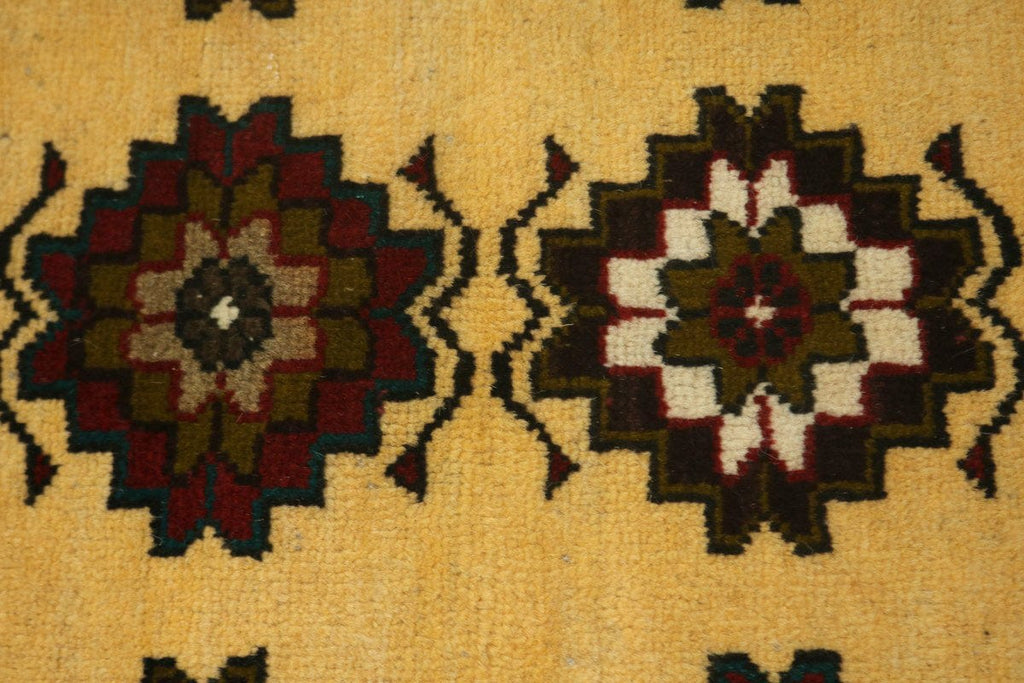 Vintage Vanilla Cream Tribal 3X6 Balouch Persian Rug