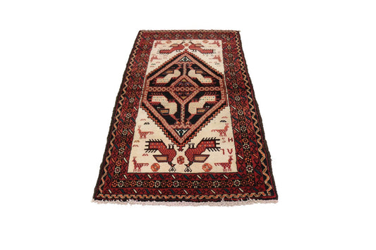 Beige Tribal 3X6 Balouch Persian Rug