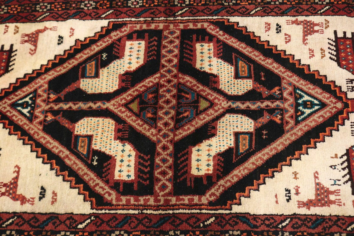 Beige Tribal 3X6 Balouch Persian Rug