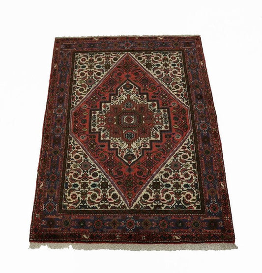 Beige Geometric 3X5 Bidjar Persian Rug