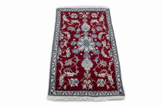 Red Classic 3X5 Nain Kashmar Persian Rug