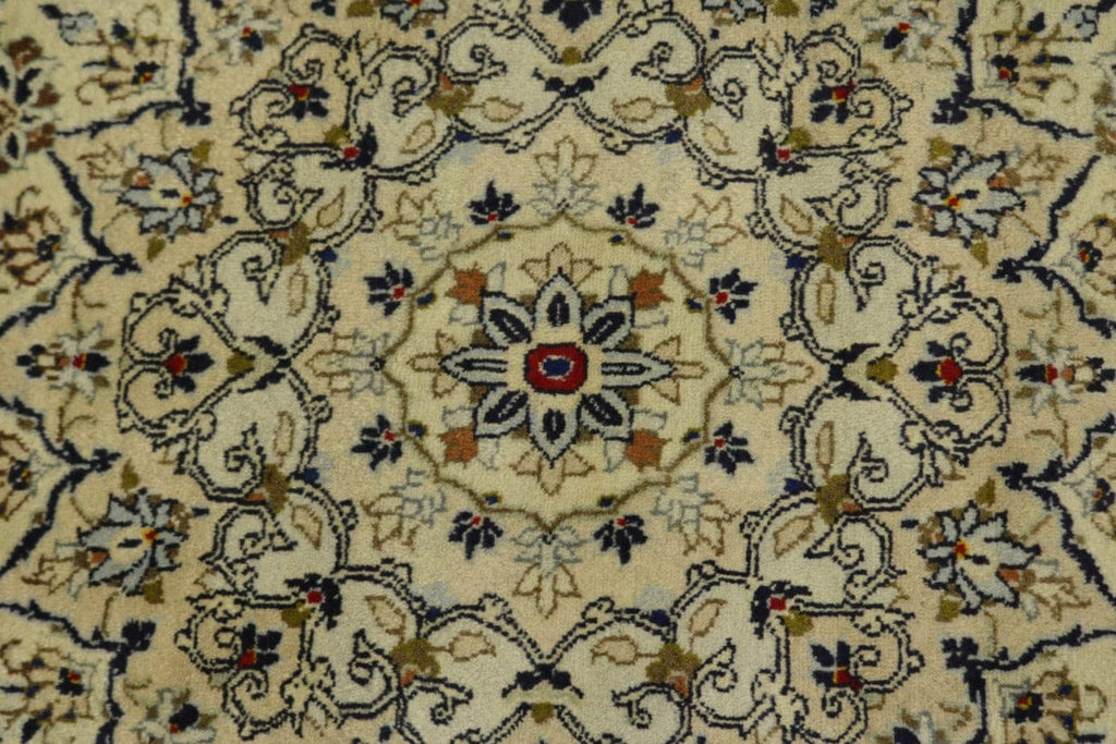 Vintage Beige Traditional 9'7'X13'5" Kashan Persian Rug