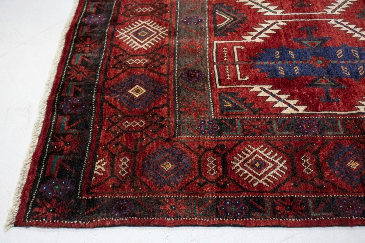 Vintage Red Tribal 5X12 Balouch Yalameh Persian Runner Rug