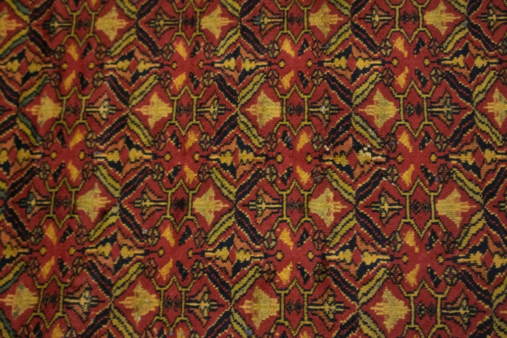 Vintage Red Tribal 5X7 Turkoman Persian Rug