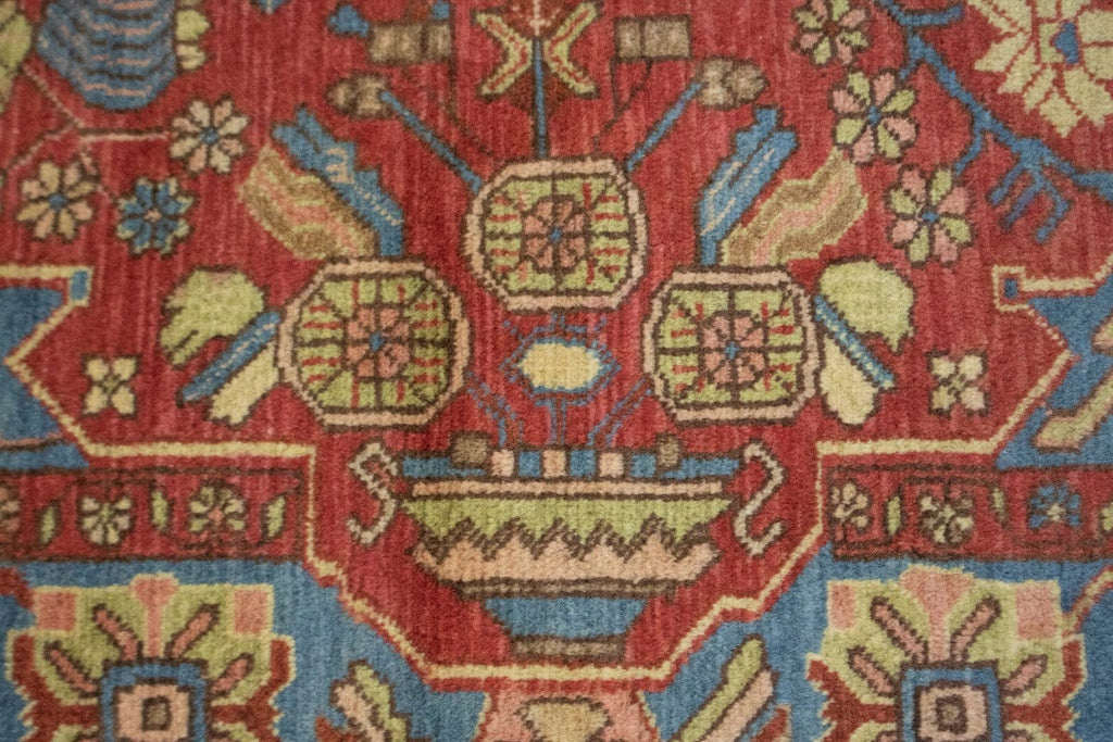 Vintage Red Tribal 5X8 Nahavand Persian Rug