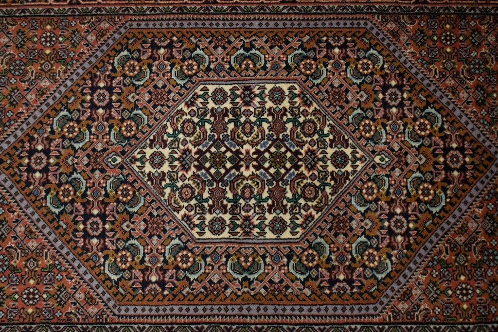 Vintage Rust Floral 2'3X3'5 Bidjar Persian Rug