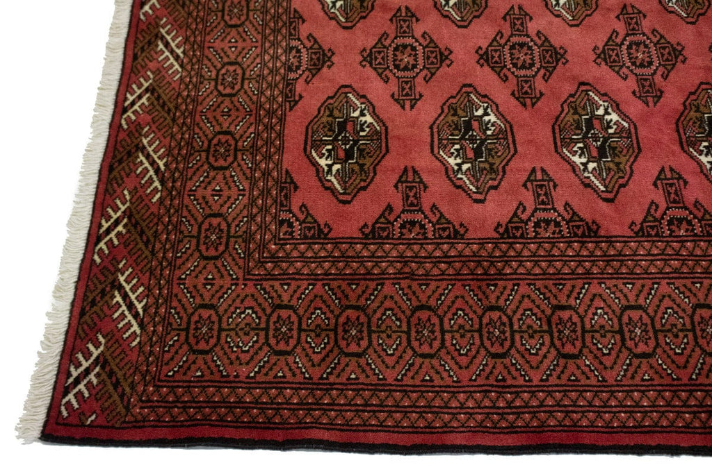 Vintage Bittersweet Red Tribal 7X10 Turkoman Persian Rug