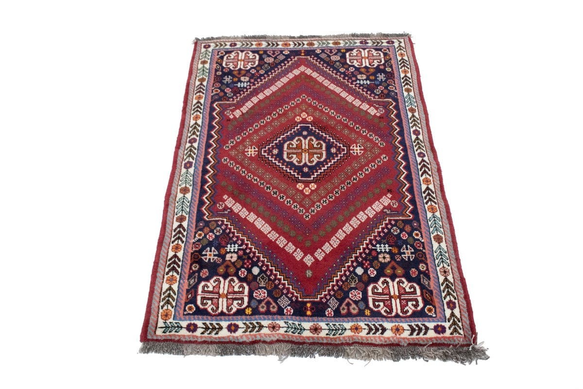 Red Tribal 3'5X5'0 Shiraz Persian Rug