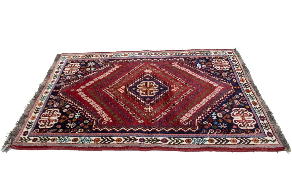 Red Tribal 3'5X5'0 Shiraz Persian Rug