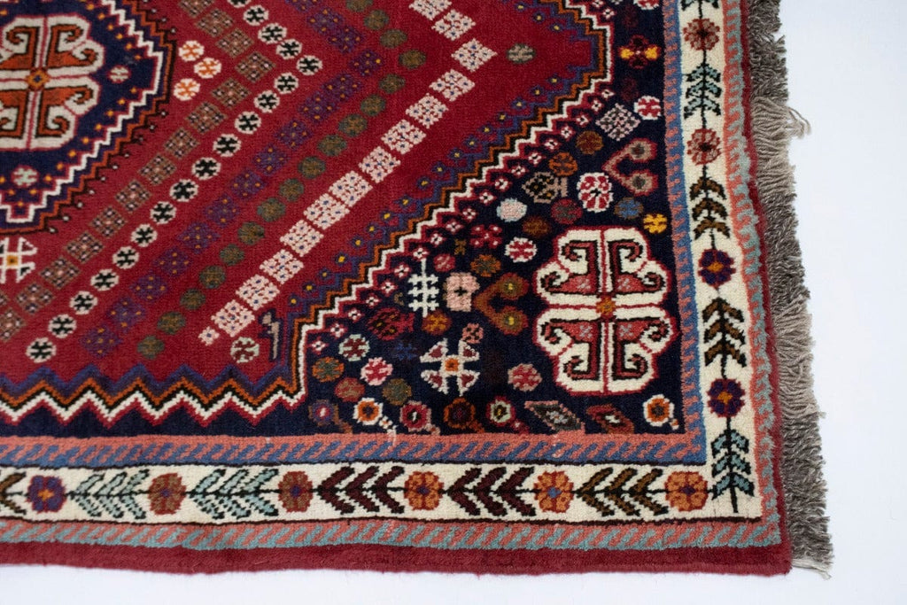 Red Tribal 3'5X5'0 Shiraz Persian Rug