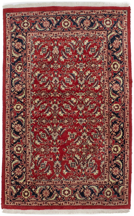 Red Floral Classic 3X5 Sarouk Persian Rug