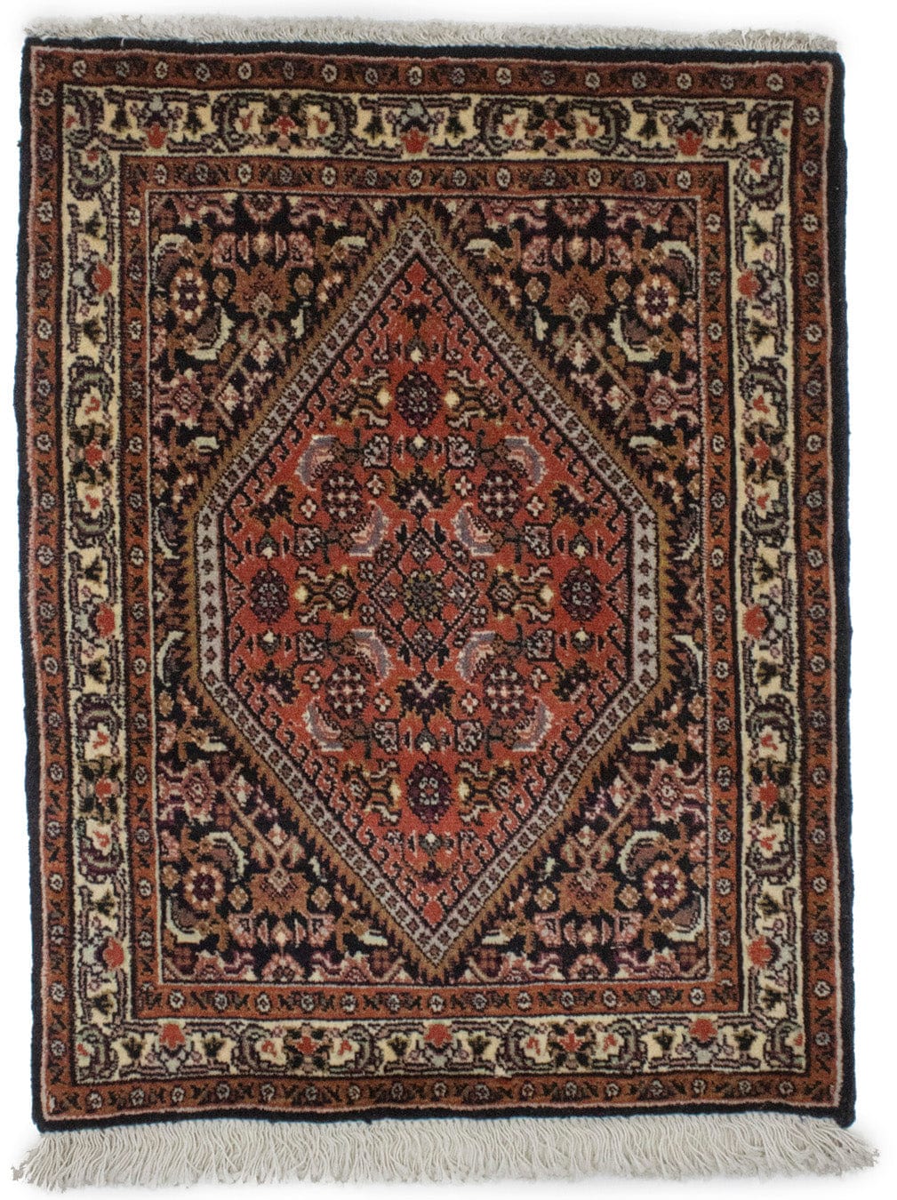 Charcoal Tribal 1'8X2'4 Bidjar Persian Rug