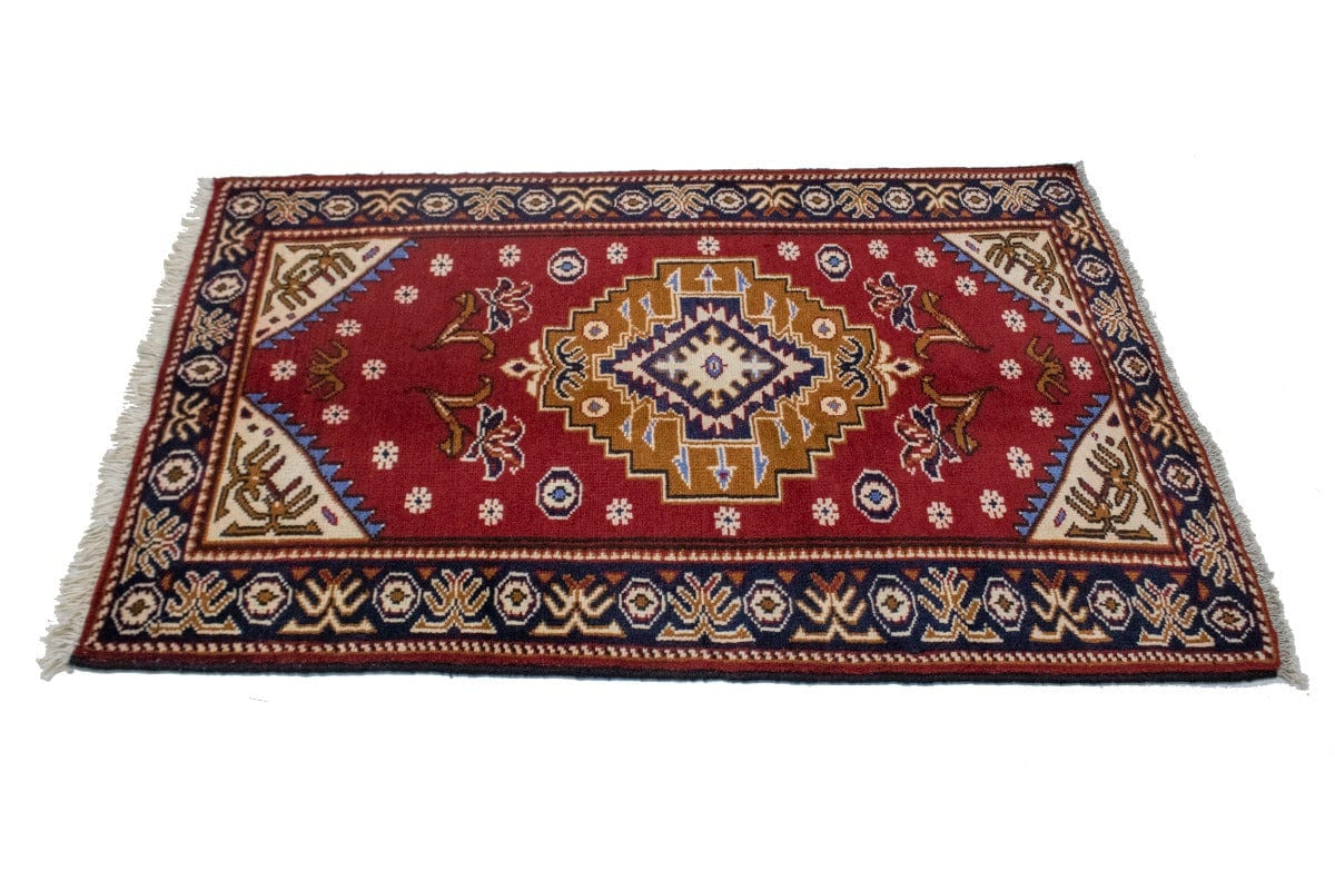 Vintage Tribal Red 3X4 Hamedan Persian Rug