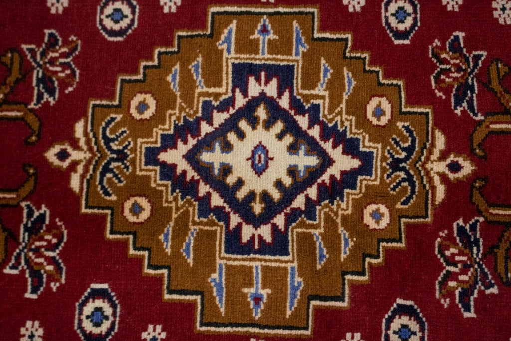 Vintage Tribal Red 3X4 Hamedan Persian Rug