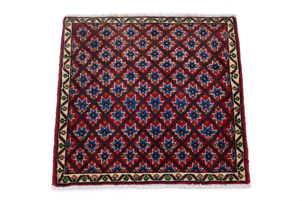 Vintage Allover Tribal 2X2 Abadeh Persian Square Rug
