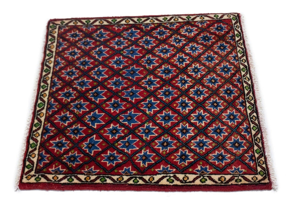 Vintage Allover Tribal 2X2 Abadeh Persian Square Rug