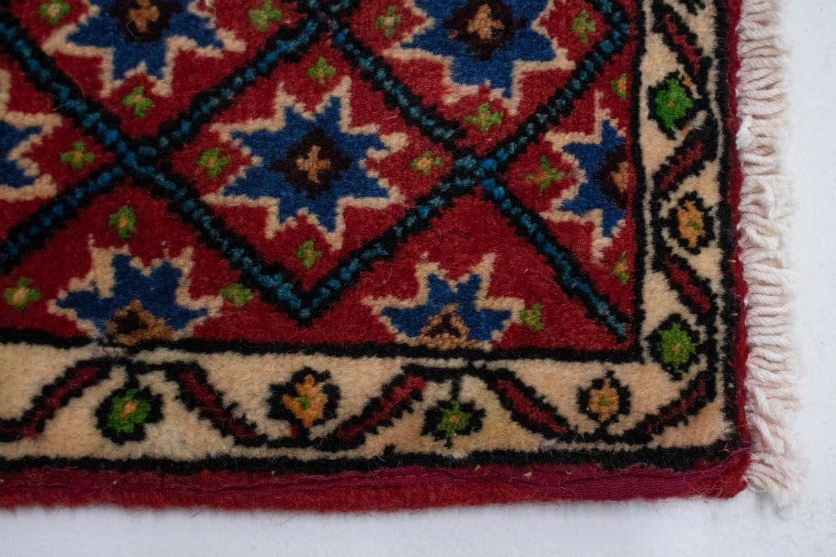 Vintage Allover Tribal 2X2 Abadeh Persian Square Rug