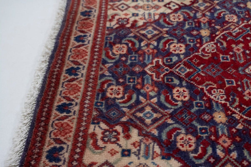 Vintage Floral Purple-navy 2'1X2'7 Mahal Persian Rug