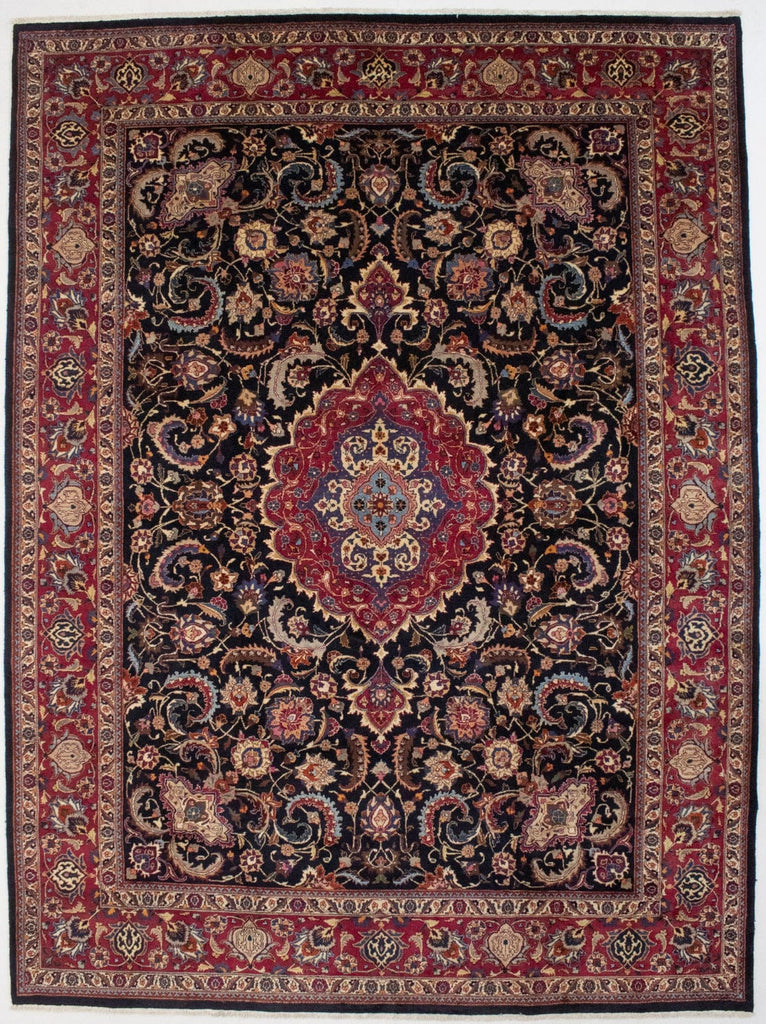 Vintage Classic Purple-navy 10X13 Kashmar Persian Rug