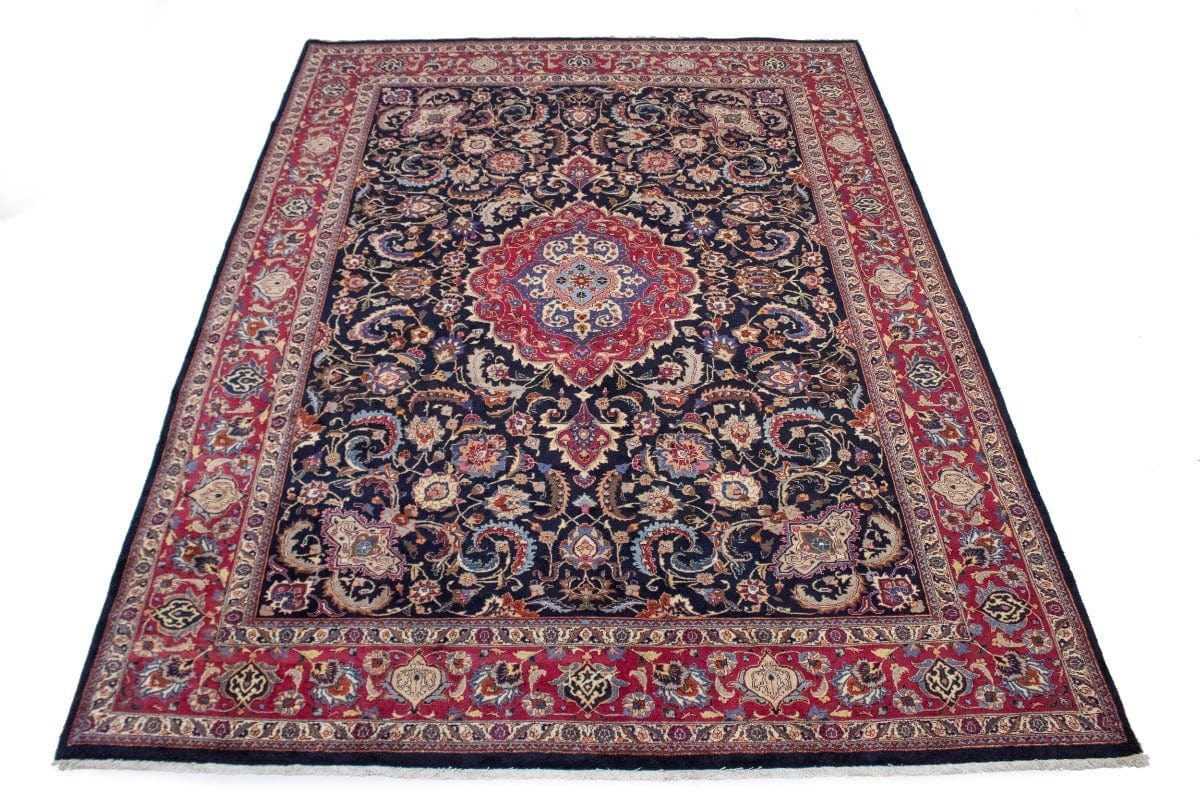 Vintage Classic Purple-navy 10X13 Kashmar Persian Rug