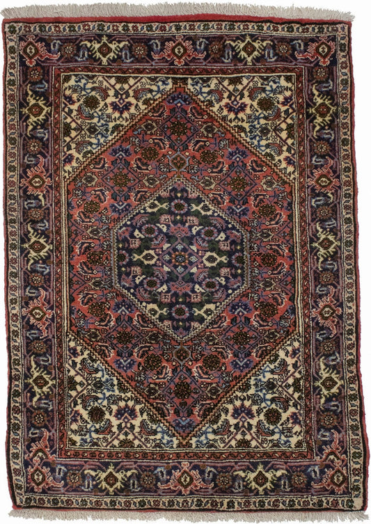 Floral Bittersweet Red 3X4 Bidjar Persian Rug