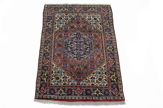 Floral Bittersweet Red 3X4 Bidjar Persian Rug