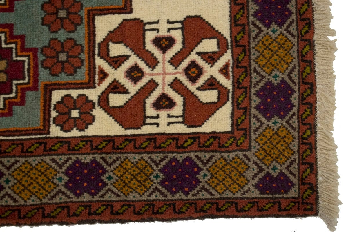 Green Slate Tribal 3'5X5'9 Balouch Persian Rug