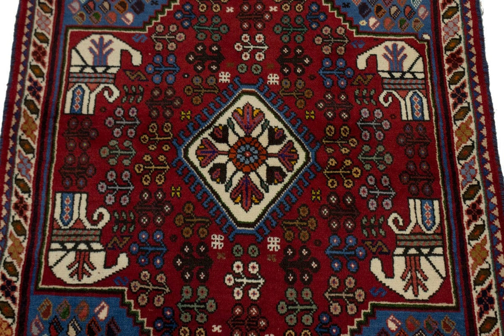 Red Tribal 3X5 Shiraz Persian Rug