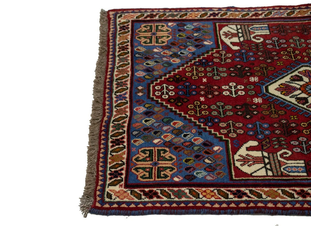 Red Tribal 3X5 Shiraz Persian Rug