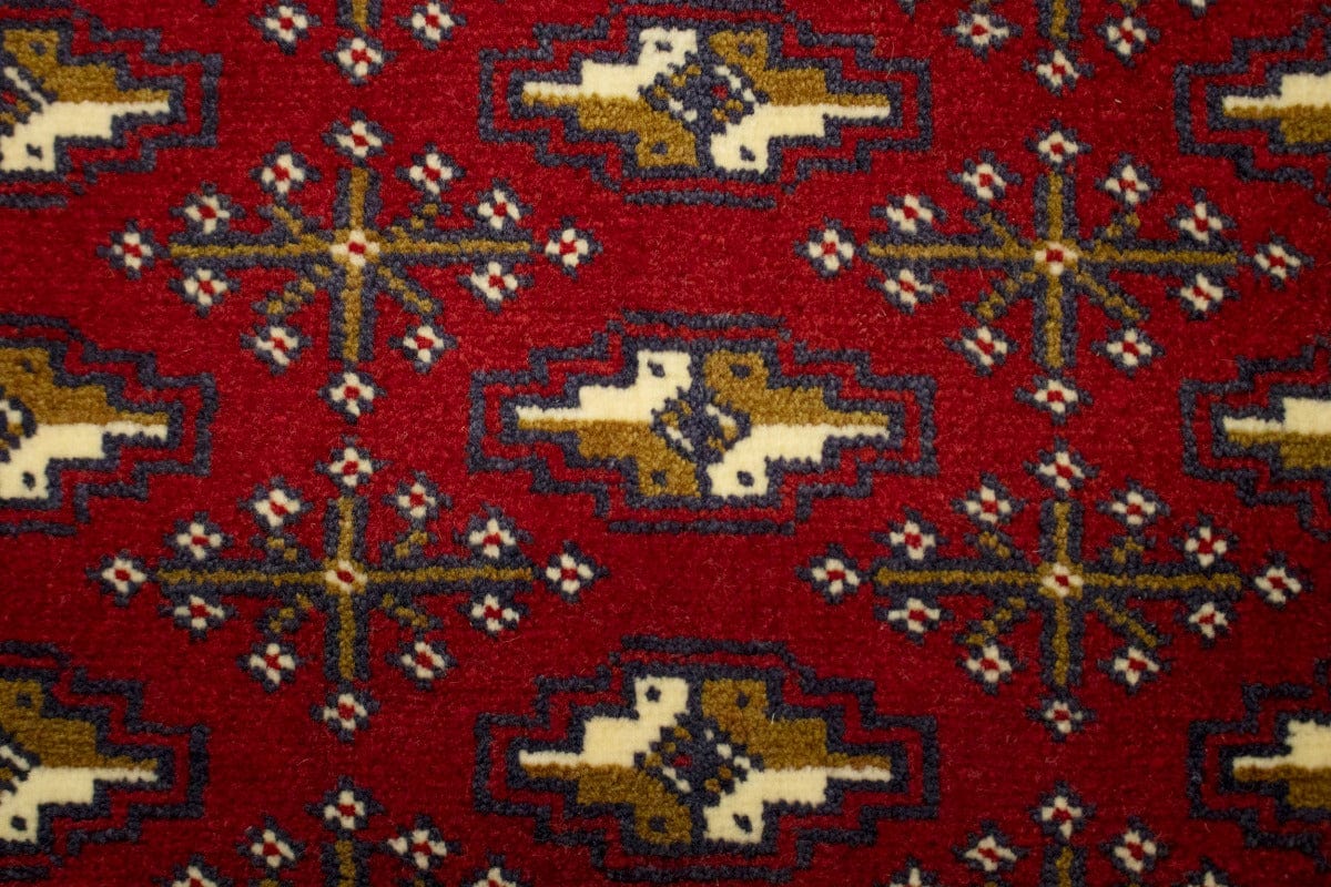 Vintage Tribal Red 2X4 Turkoman Persian Rug