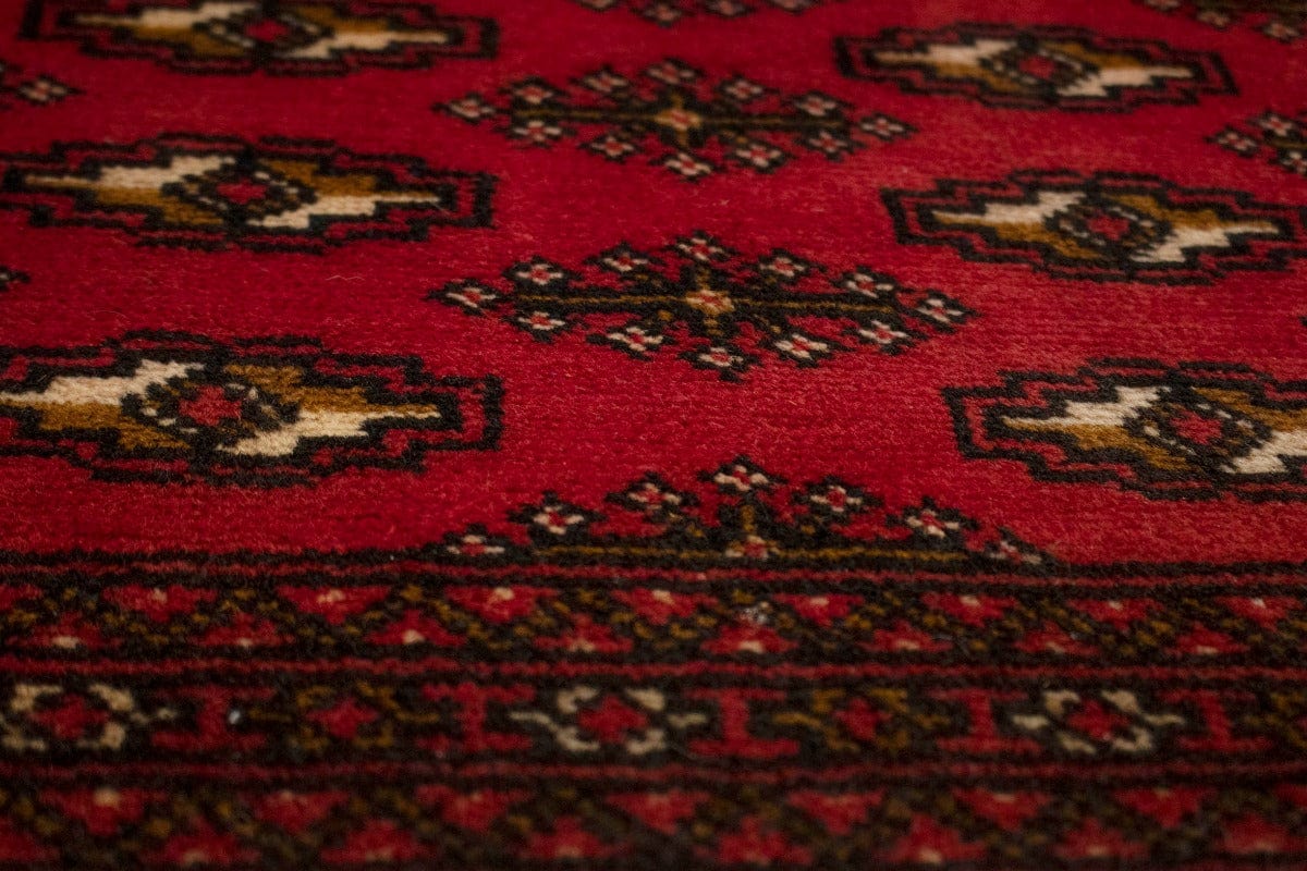 Semi Antique Tribal Red 2'0X4'4 Turkoman Persian Rug